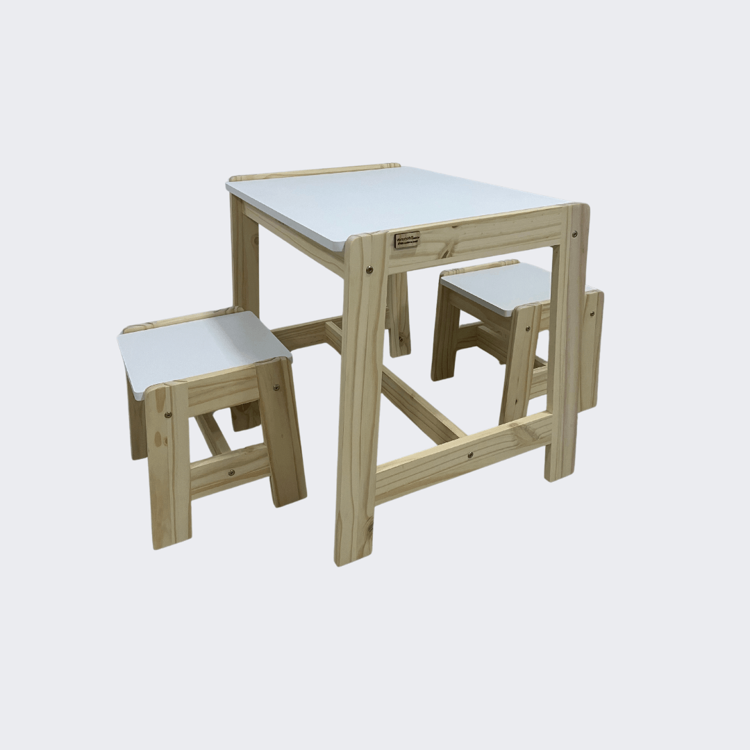 conjunto de mesa e 2 banquinhos infantil verokids - Veromobili | Móveis e Decoração
