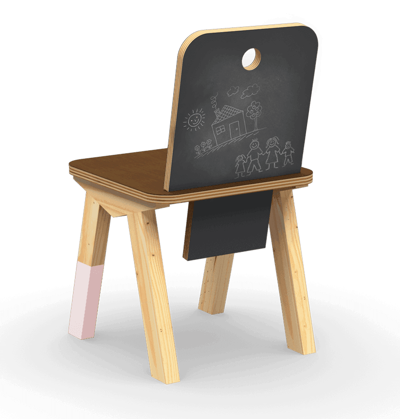 Cadeira Giz - Rosa Claro - Veromobili | Móveis e Decoração
