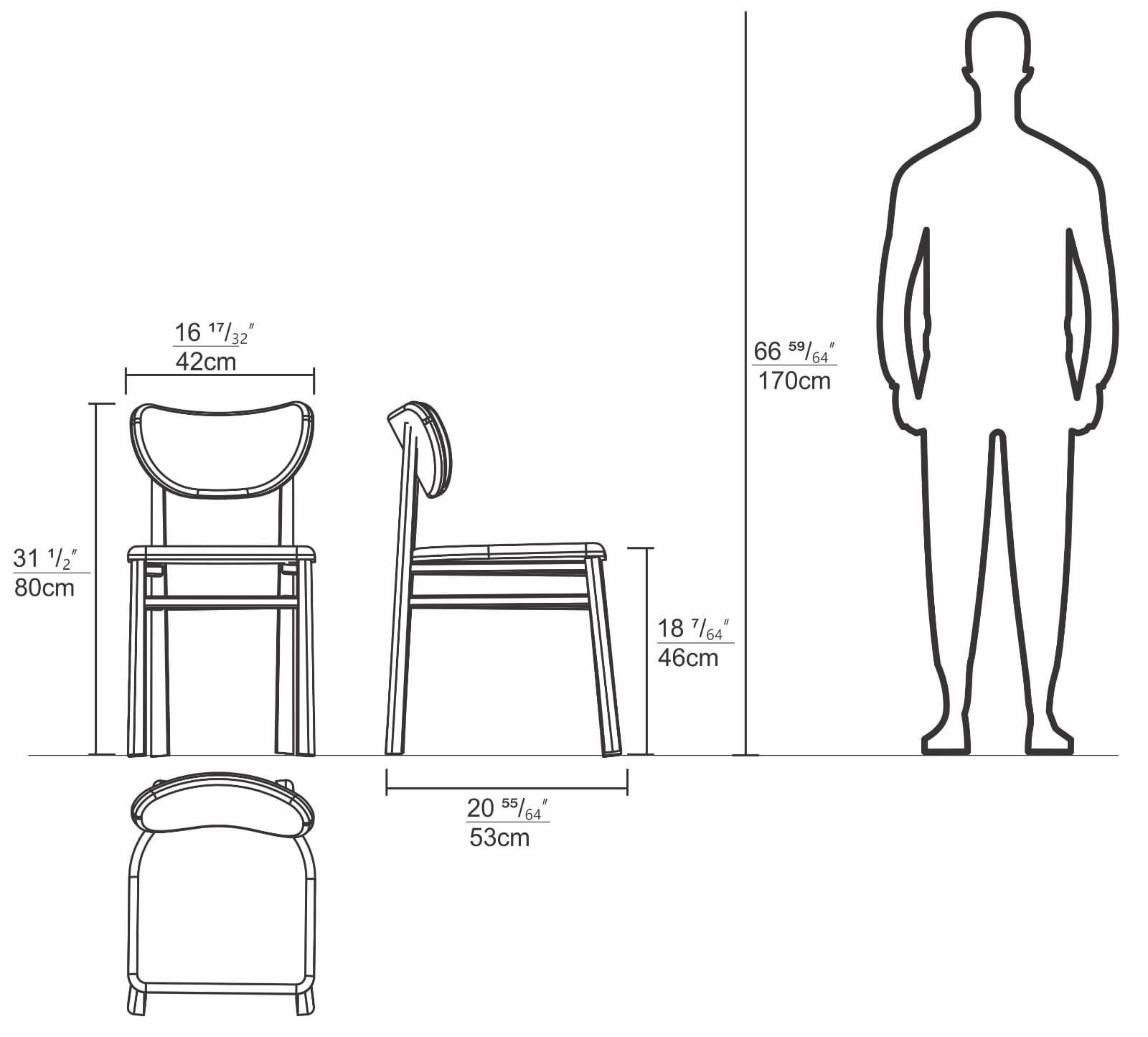 Cadeira sinuosa nogueira - estofado boucle marrom sheep - Veromobili | Móveis e Decoração