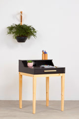 Escrivaninha Pine 60cm com Gaveta - Preta - Veromobili | Móveis e Decoração