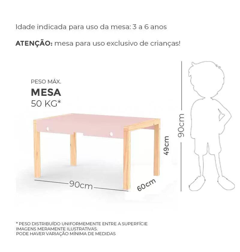 Mesa Infantil Zinho - Verde Claro - Veromobili | Móveis e Decoração