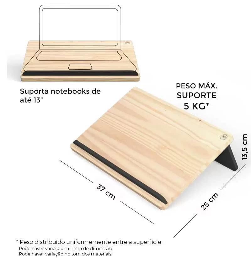 Suporte Connect para Notebook 13 polegadas - Branco - Veromobili | Móveis e Decoração